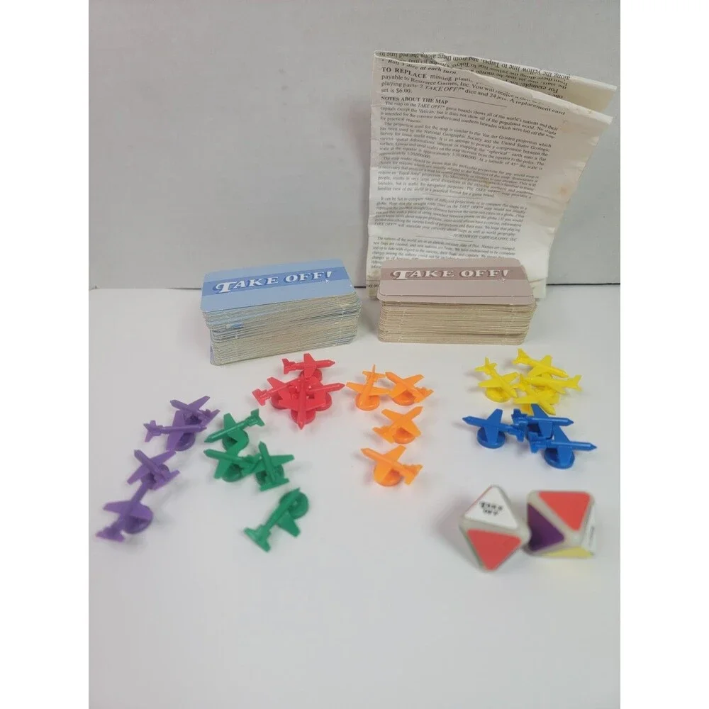 Take Off! World Edition Geography Board Game Resource Games Missing 1 Jet